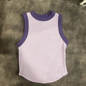 Wild Fable cropped purple tank top